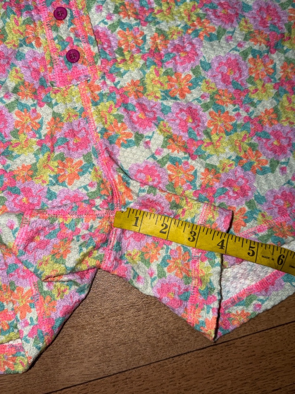 Natural Life Size Extra Large Floral Print Waffle Shorts Pajama Bottoms Comfy XL - Picture 13 of 16